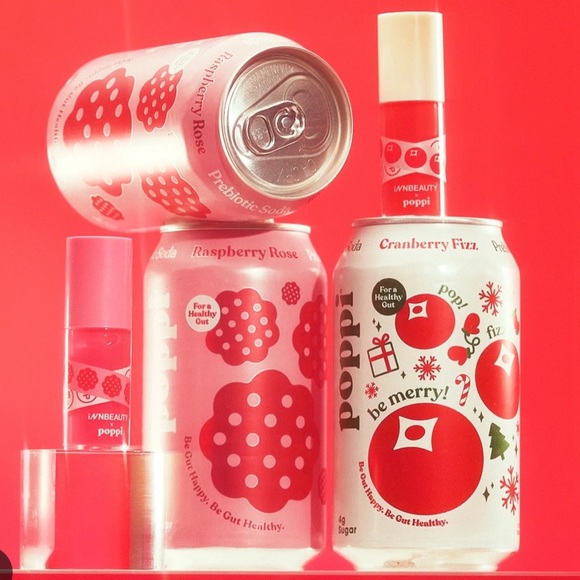 Inn Beauty x Poppy Raspberry Rose and Cranberry Fizz Set